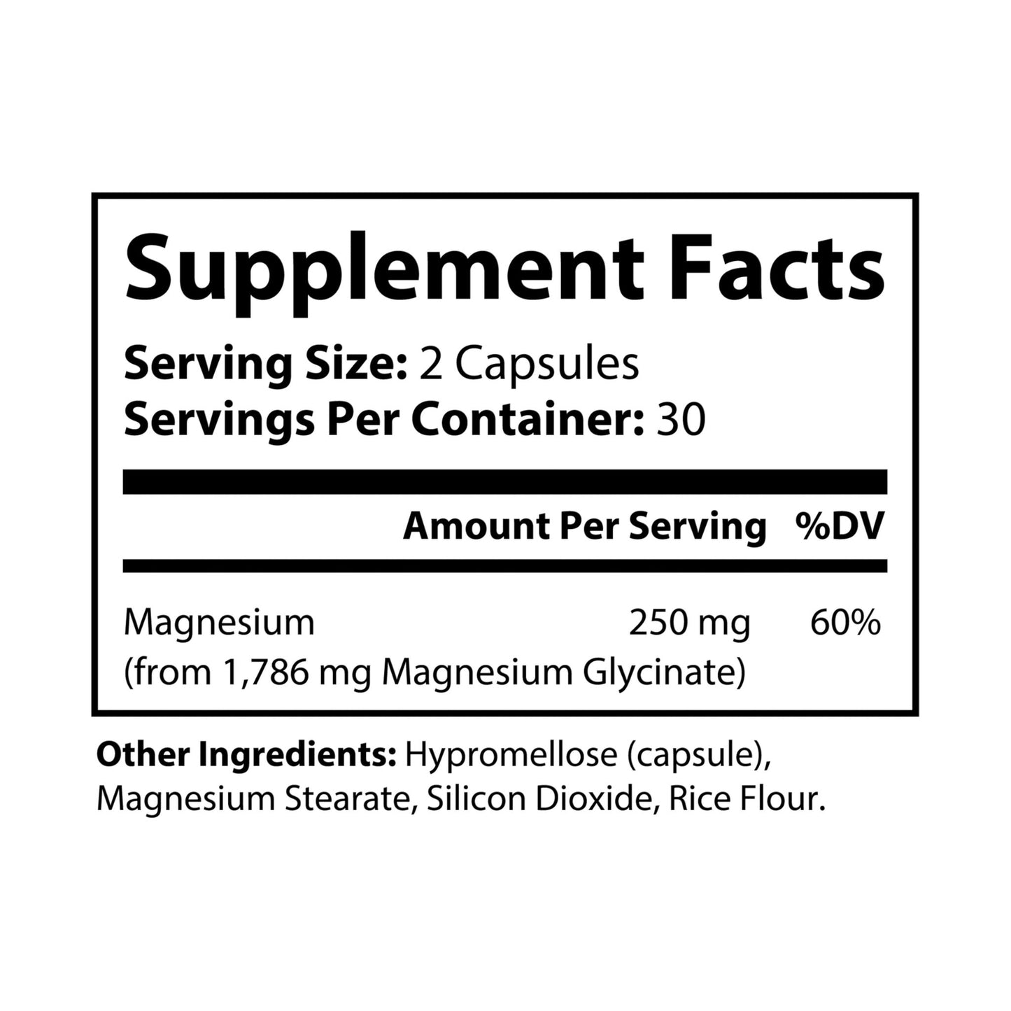 MagnaFlex Active Magnesium Glycinate Capsules (60 Capsules)