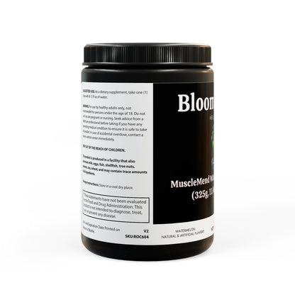 MuscleMend Watermelon BCAA Powder (325g, 11.46oz, 45 servings)